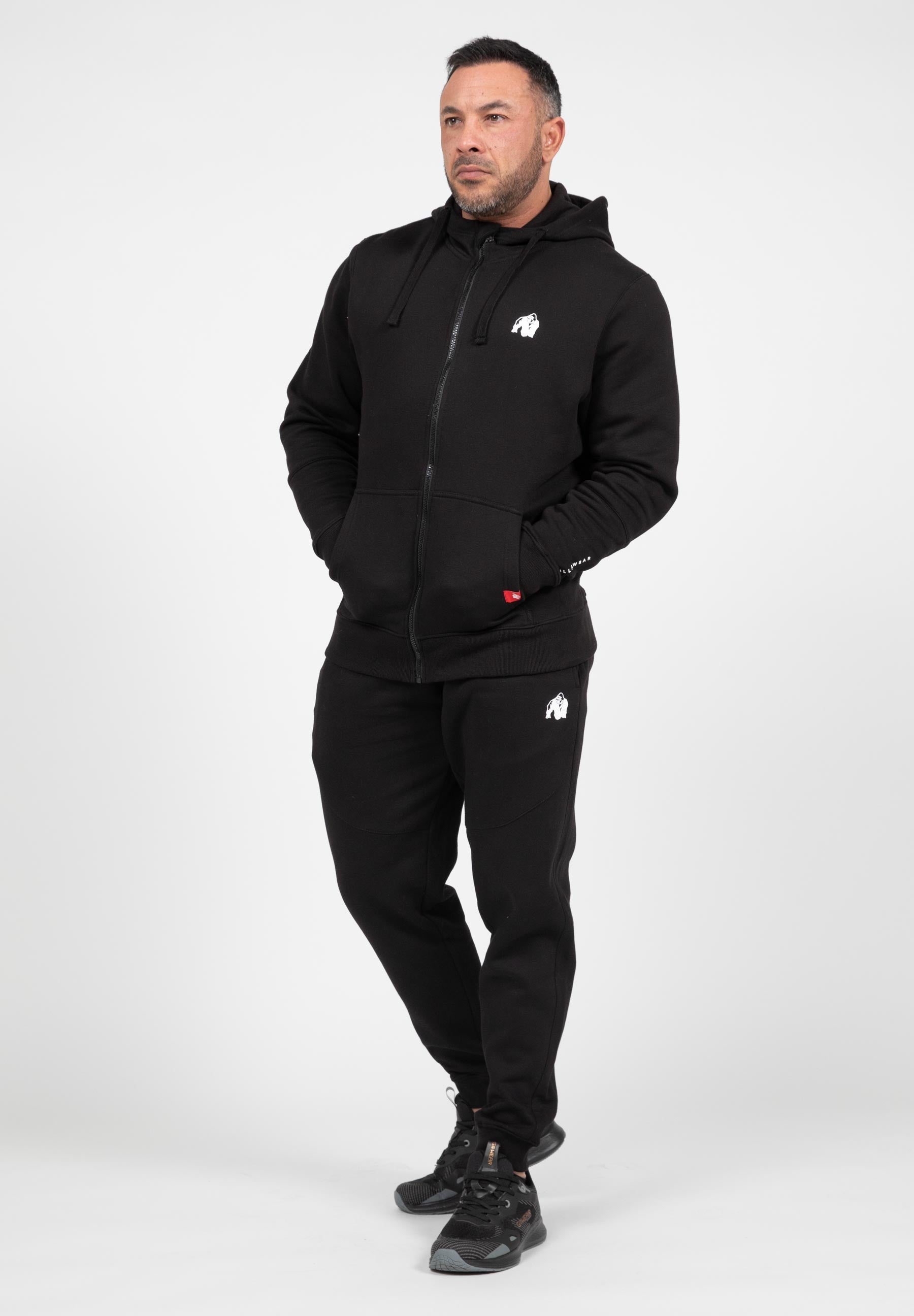 Gorilla Wear Leon Zipped Hoodie - Zwart