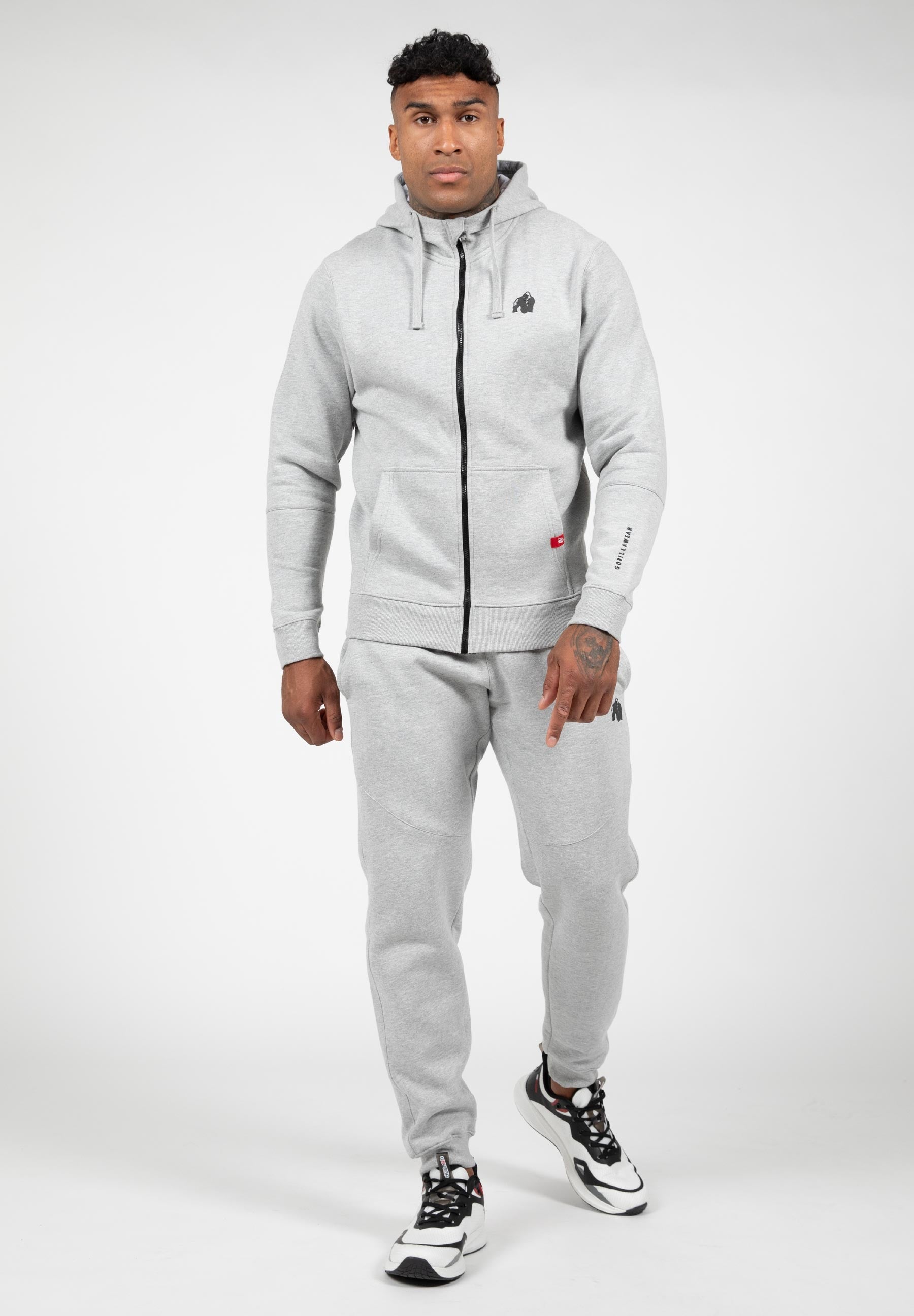 Gorilla Wear Leon Zipped Hoodie - Grijs