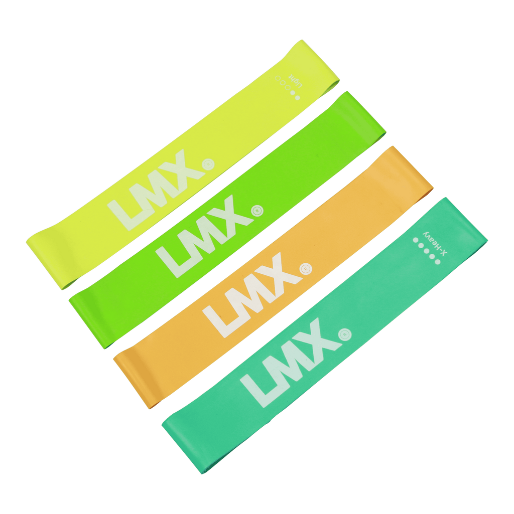 Lifemaxx LMX Mini Weerstandsband - Extra licht - Geel - 10 stuks
