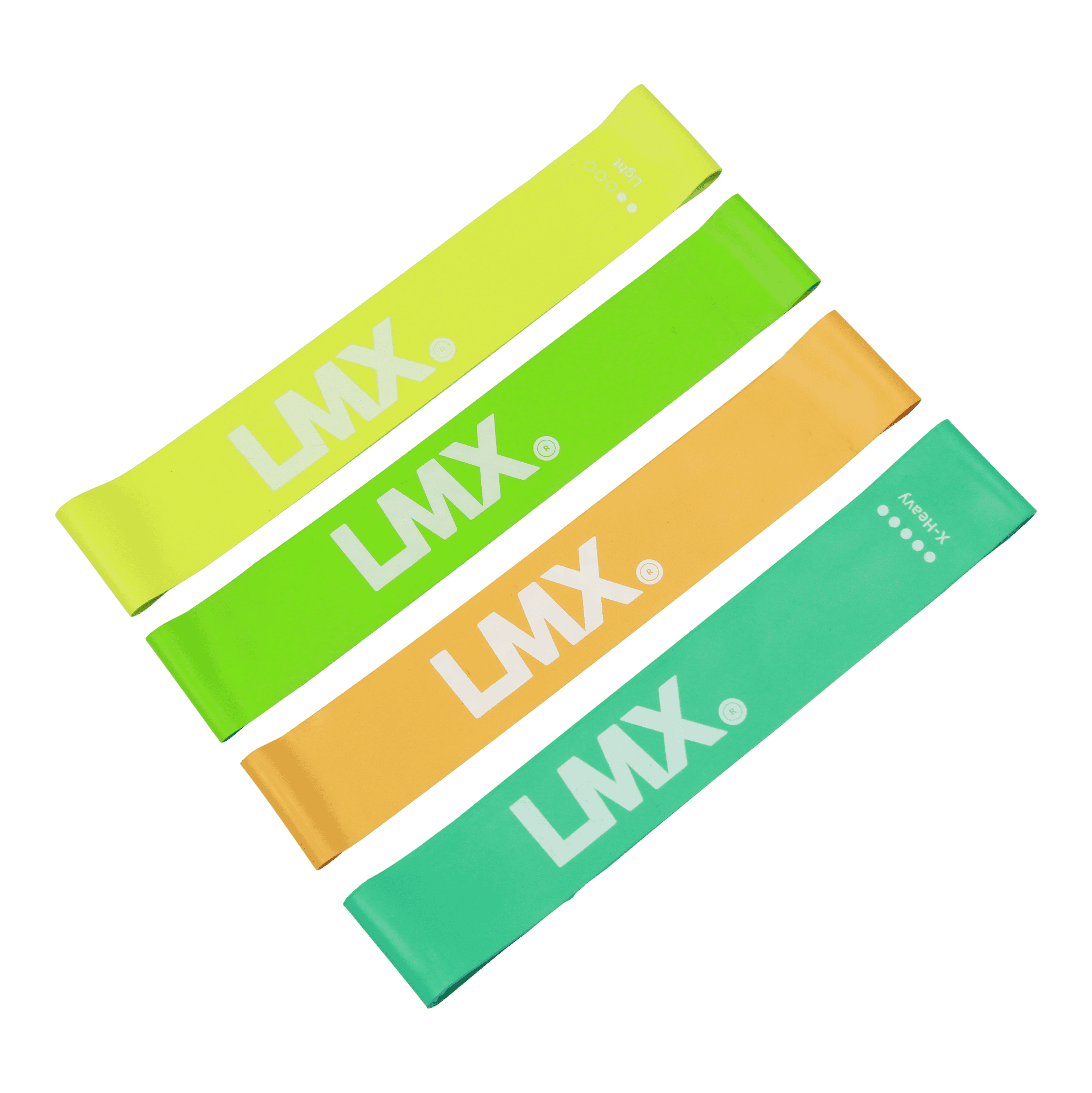 Lifemaxx LMX Mini Weerstandsband - Licht - Groen - 10 stuks