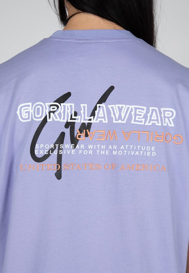 Gorilla Wear Medina T-shirt Oversize - Lilas