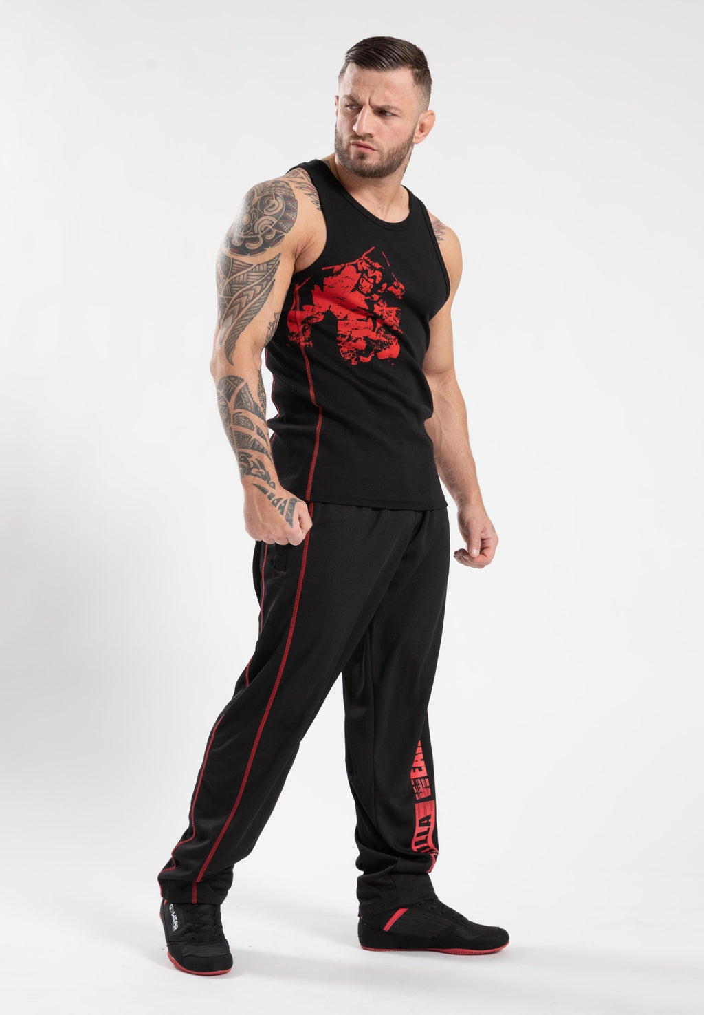 Gorilla Wear Monterey Tank Top - Noir/Rouge