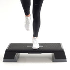 Muscle Power Step aérobie réglable - Monobloc XXL - Noir/Gris