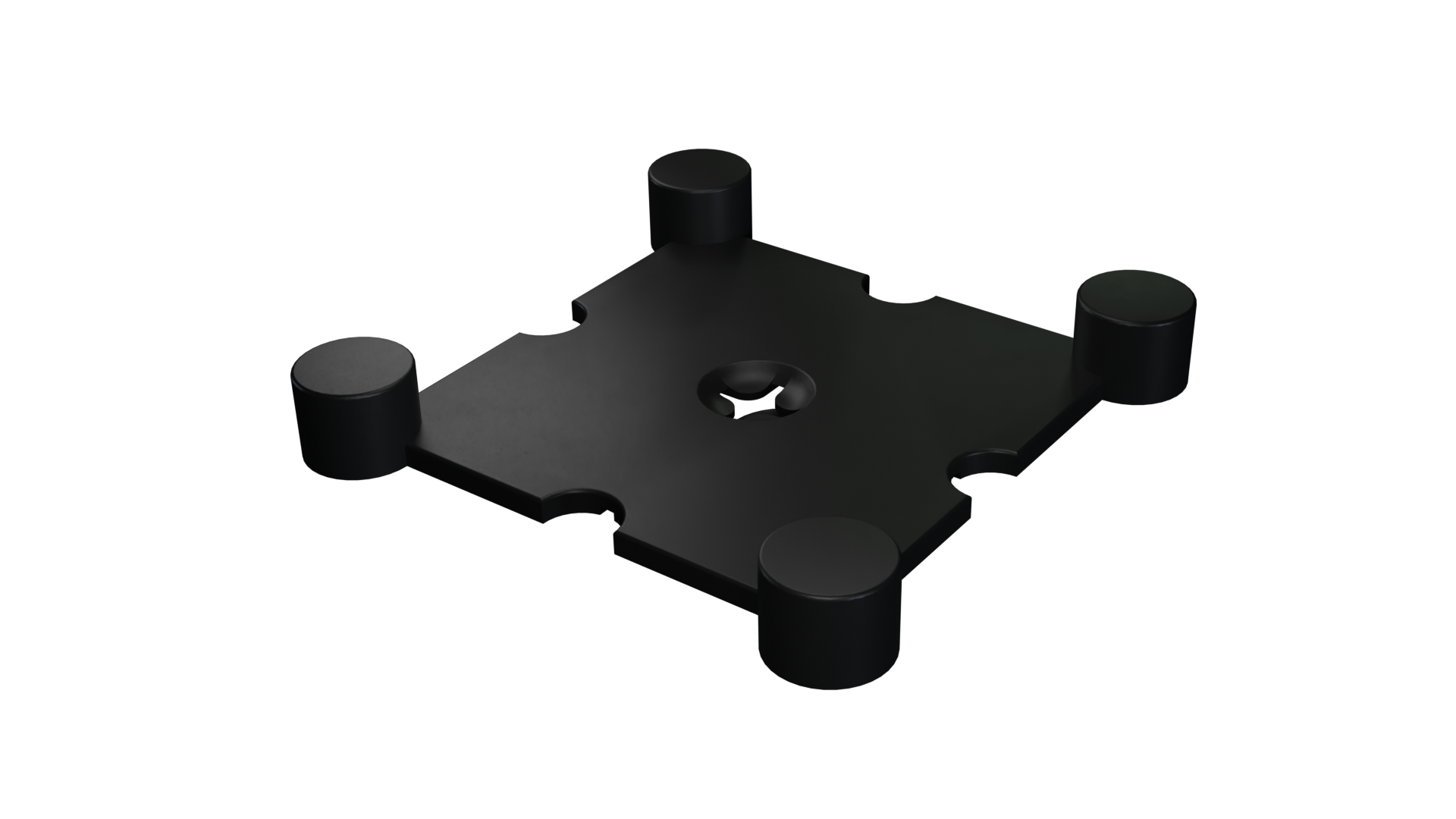 Flow Fitness Hoekstuk Rubberen Tegel Met Waterdichte SBR-laag - 15 x 15 cm