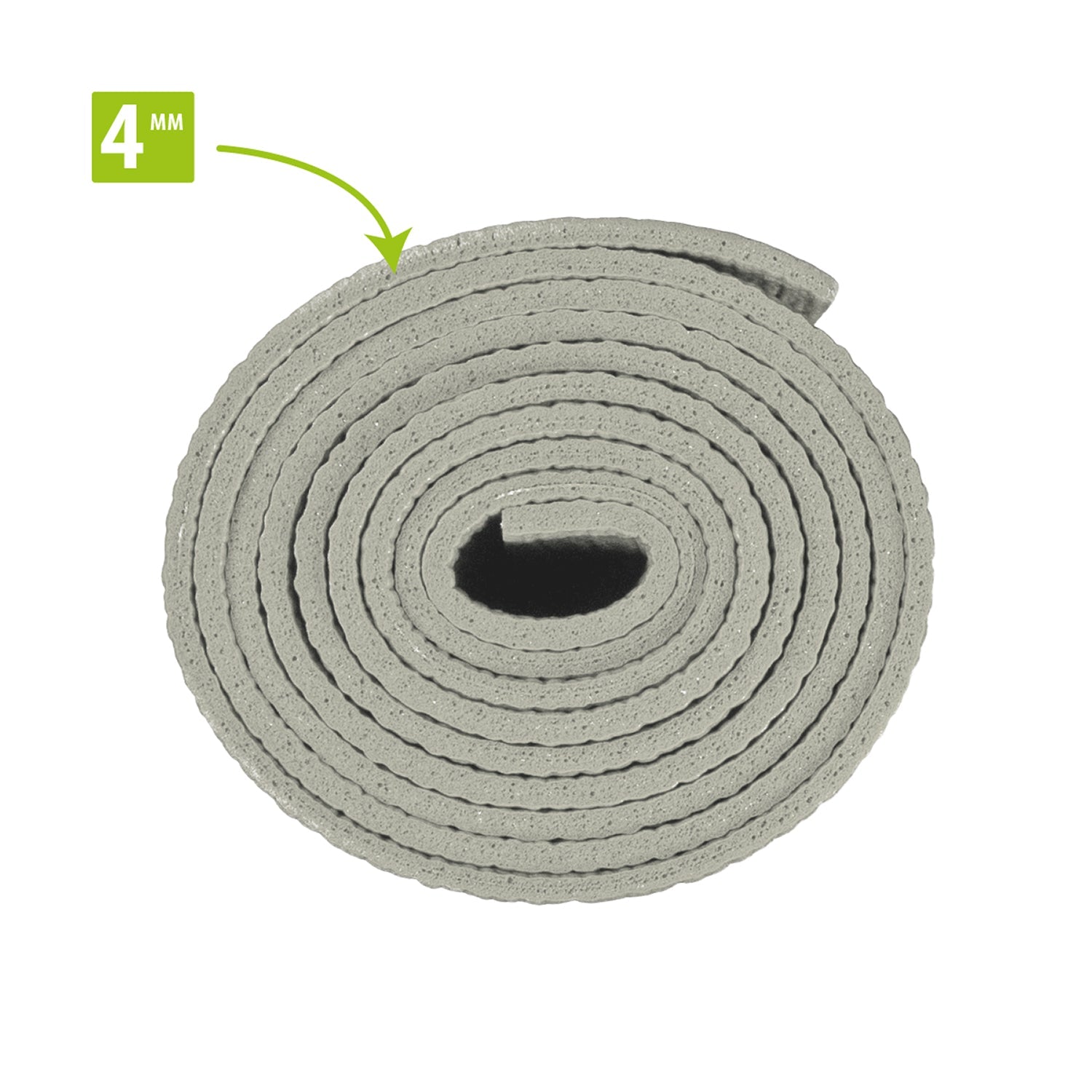 Tapis de yoga VirtuFit Premium - 183 x 61 x 0,4 cm - Gris naturel