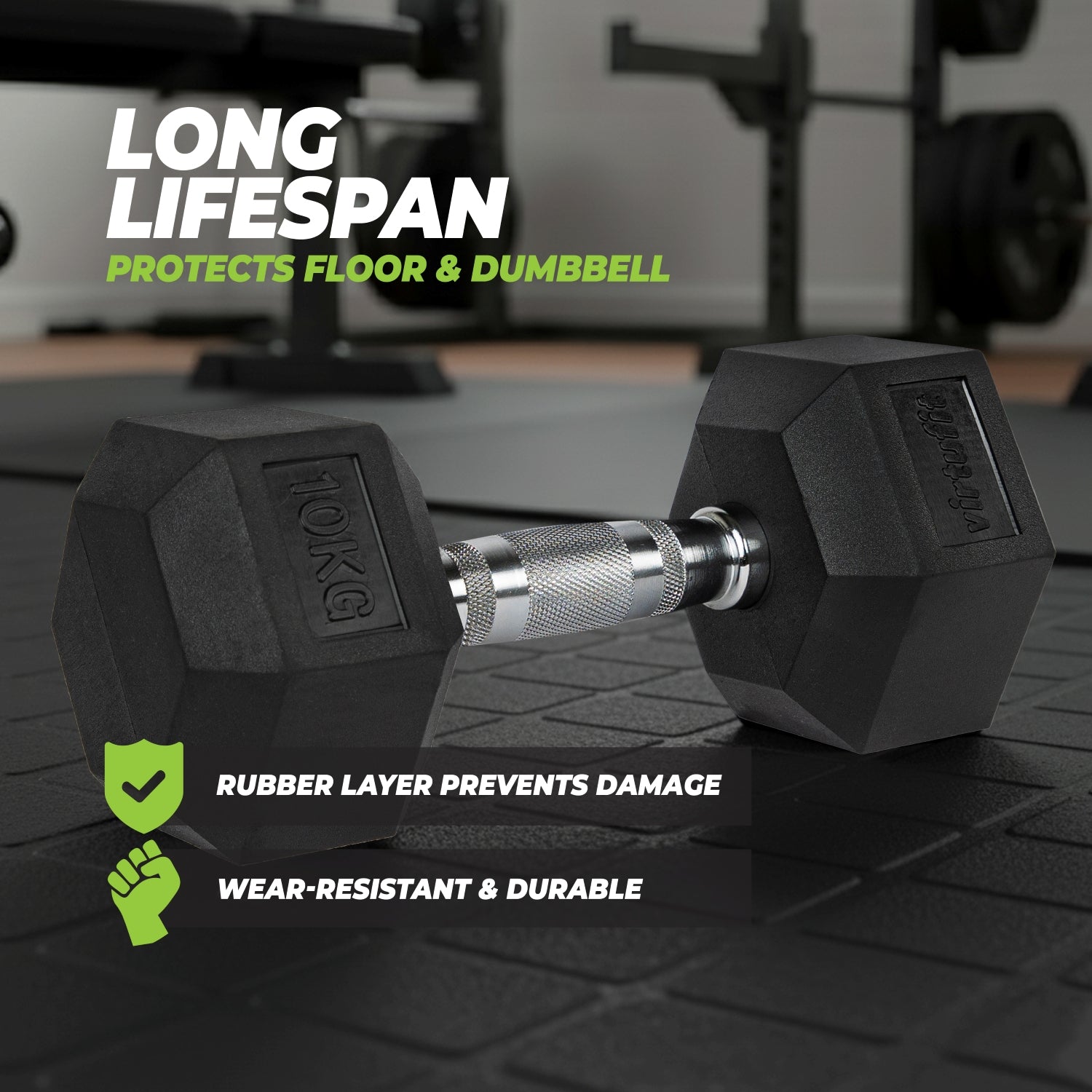 VirtuFit Hexa Dumbbell Set - 2 x 6 kg