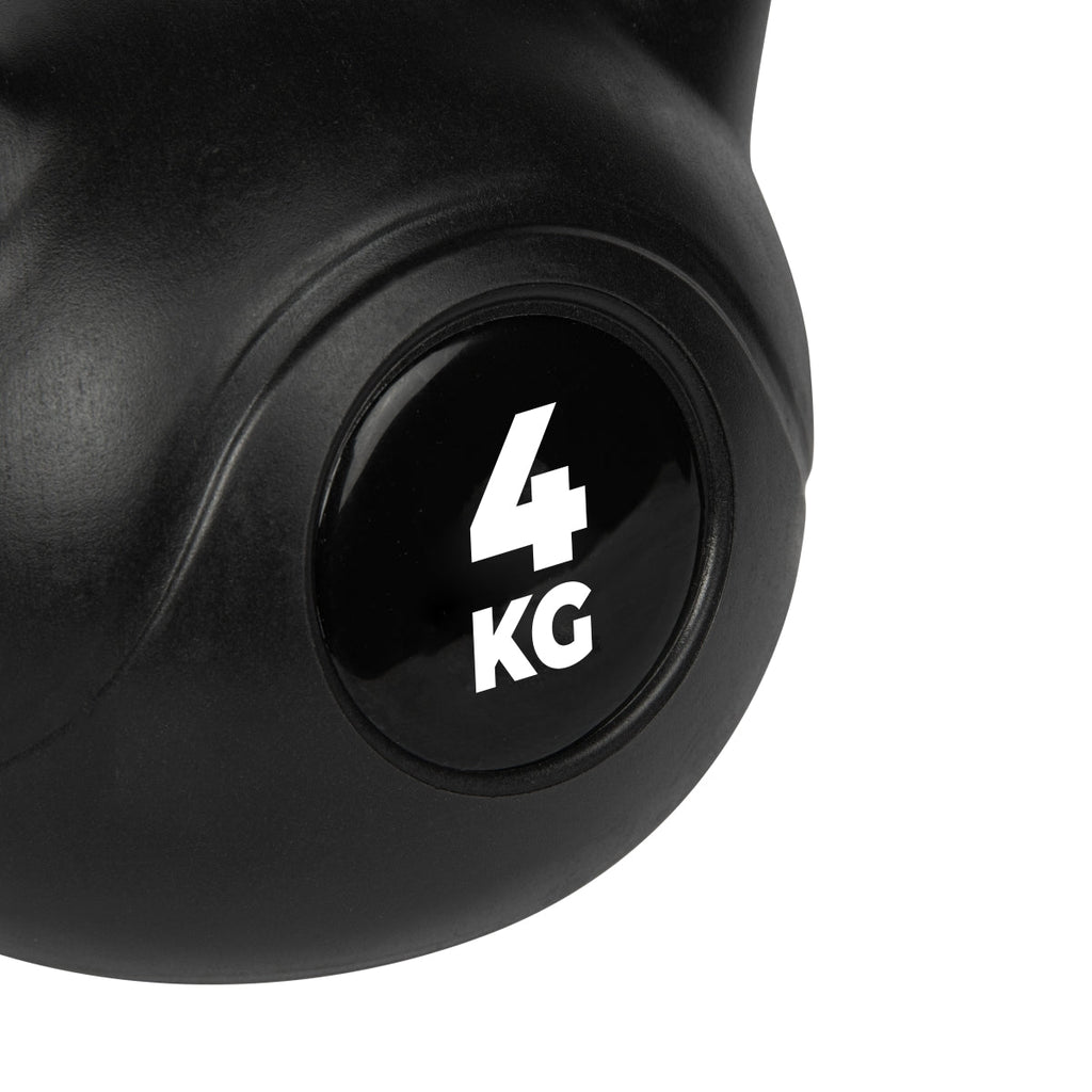 VirtuFit PVC Kettlebell - 4 kg - Noir