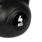 VirtuFit PVC Kettlebell - 4 kg - Noir