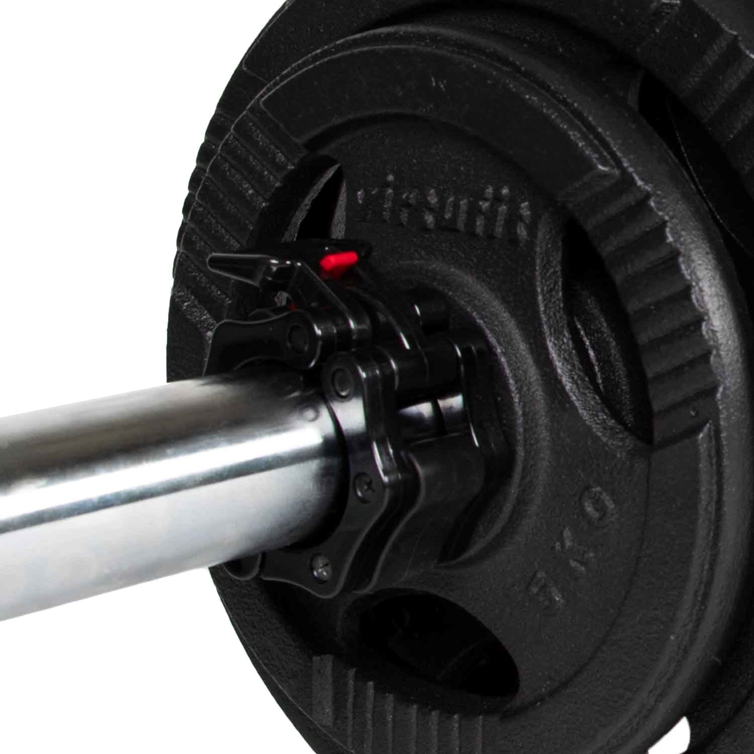 VirtuFit - Jeu d'haltères olympiques en fonte - 170 kg