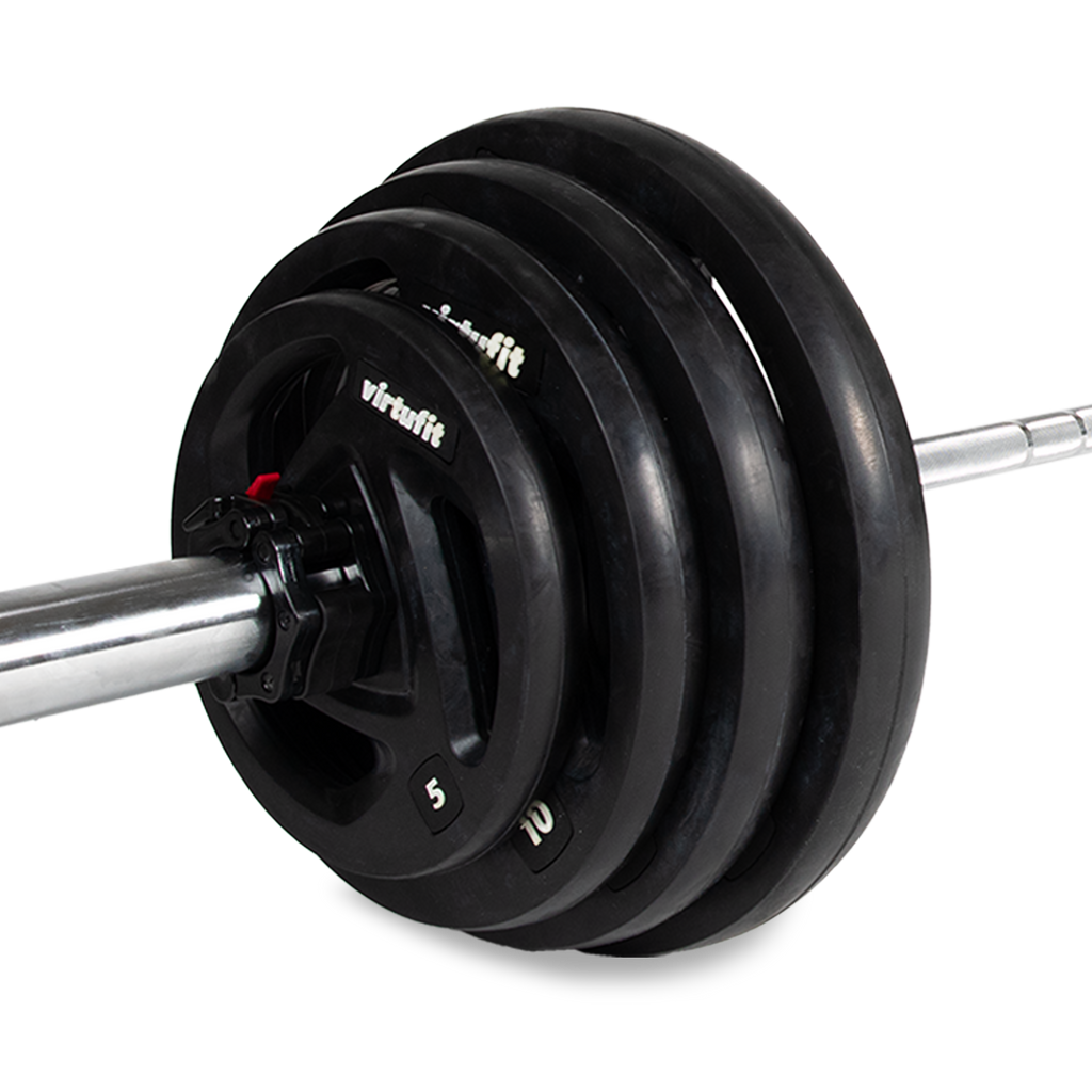 VirtuFit Olympic Rubber Dumbbell Set - 120 kg