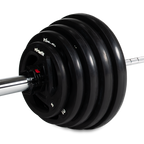 VirtuFit - Jeu d'haltères olympiques en caoutchouc - 170 kg
