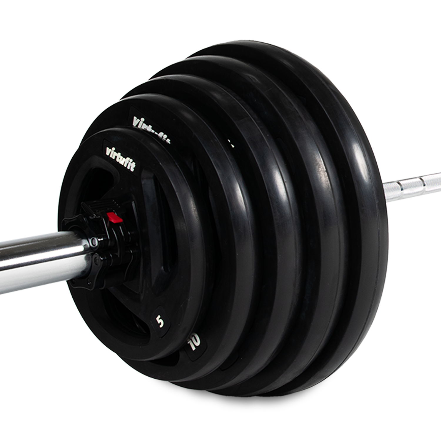 VirtuFit - Jeu d'haltères olympiques en caoutchouc - 170 kg