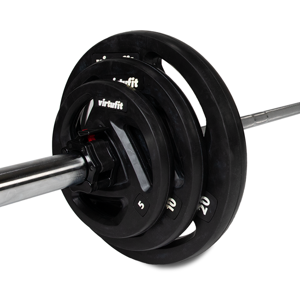 VirtuFit Olympic Rubber Dumbbell Set - 90 kg