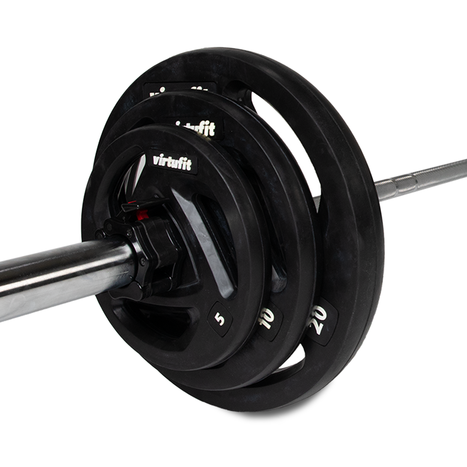 VirtuFit Olympic Rubber Dumbbell Set - 90 kg