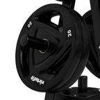 VirtuFit Support de stockage de plaques de poids + plaque de poids en caoutchouc - 150 kg