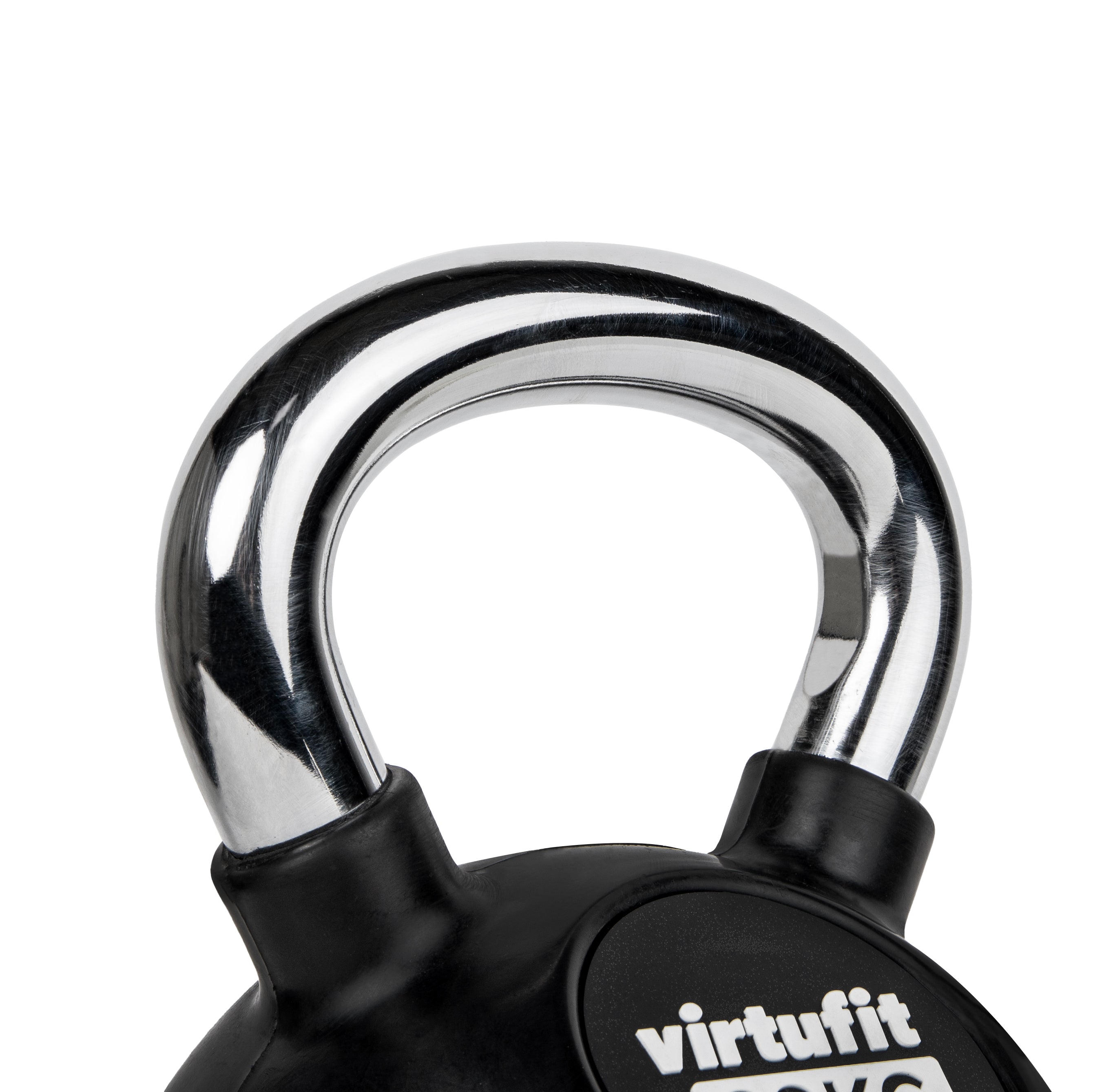 VirtuFit Kettlebell - Rubber/Chroom - 10 kg