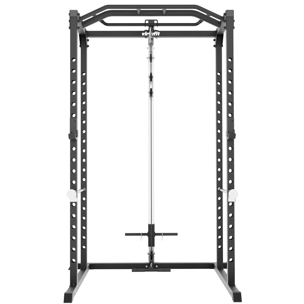 VirtuFit PR100 Power Rack met Lat Attachment - Squat Rack - Inclusief Pulley Station - Krachtstation