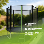 VirtuFit Trampoline met Veiligheidsnet - Zwart - 251 cm - Tweedekans