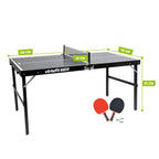 VirtuFit Mini Tafeltennistafel TT160 - Met 2 Batjes en 3 Ballen - Tweedekans