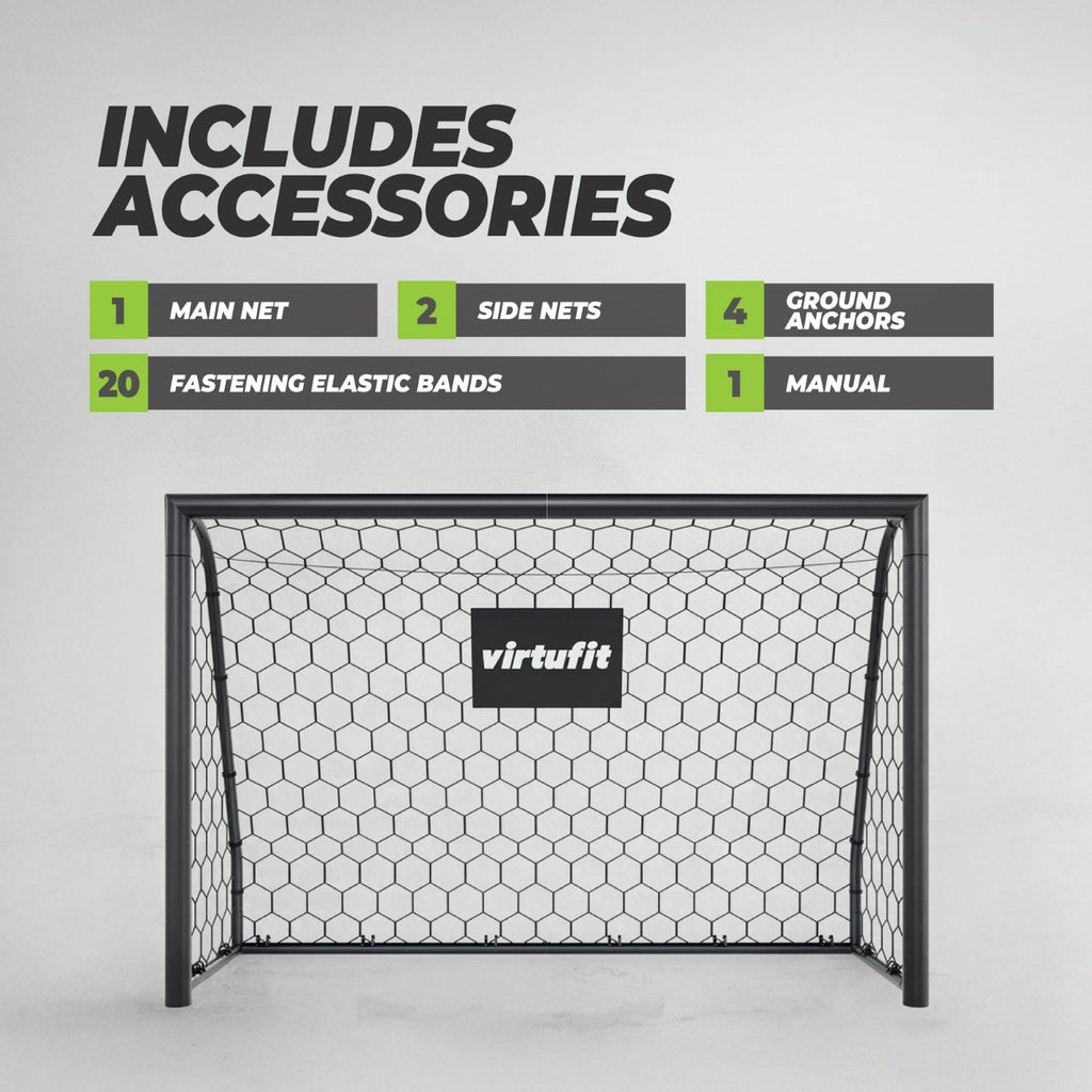 VirtuFit Football Goal Premium - But de football très résistant - 180x120x60