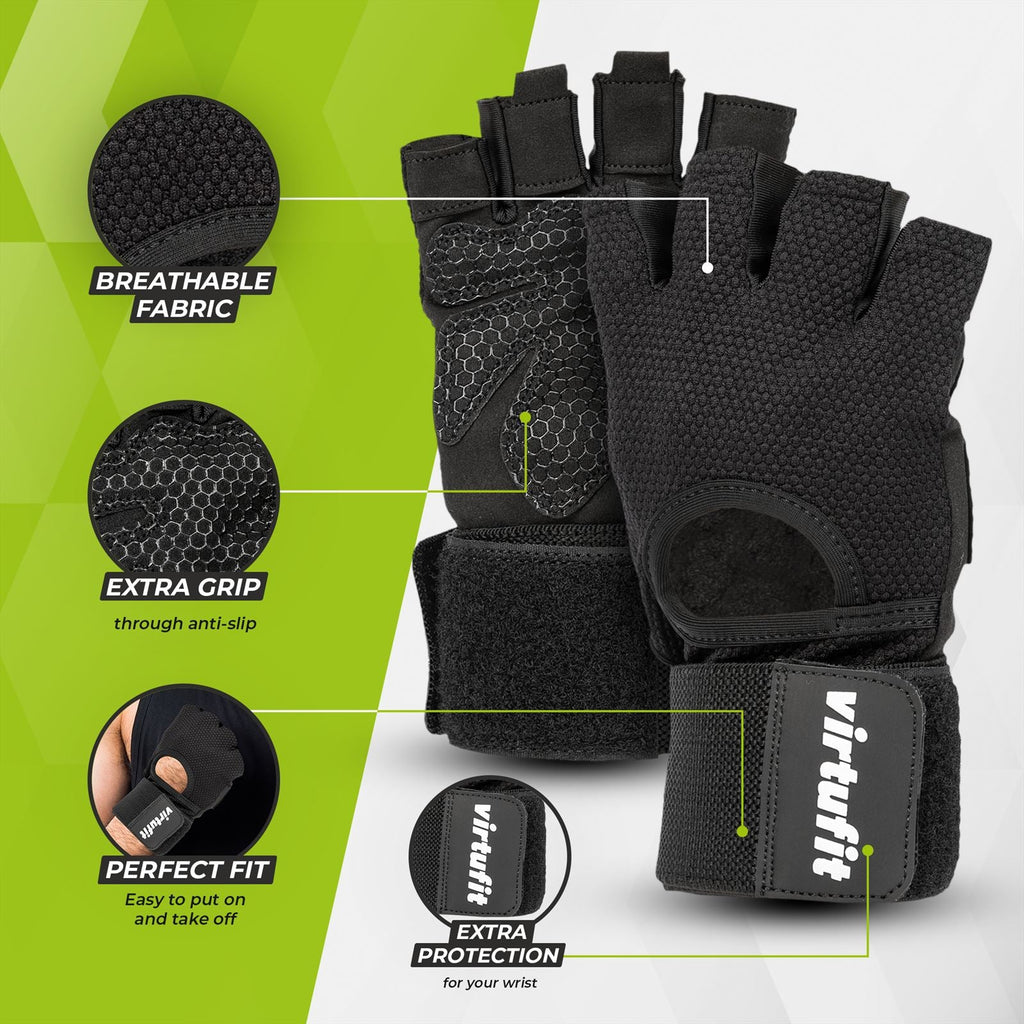 VirtuFit Gants de Fitness Pro avec Bracelet
