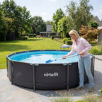 VirtuFit Aluminium Telescoopsteel voor Zwembadnetten, Borstels, Stofzuigers en overige accessoires