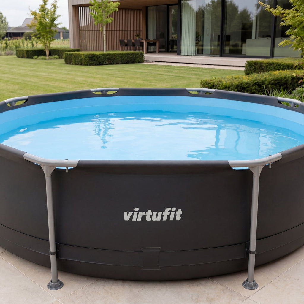 VirtuFit Rond Zwembad - Ø305 x 76 cm - Antraciet