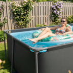 VirtuFit Piscine Rectangulaire - 260 x 180 cm - Avec Pompe De Filtration