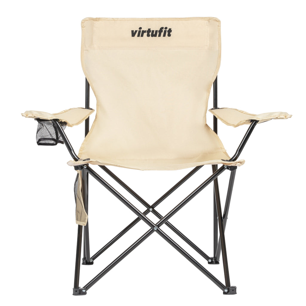 VirtuFit Foldable Camping Chair - Chaise de plage - Beige