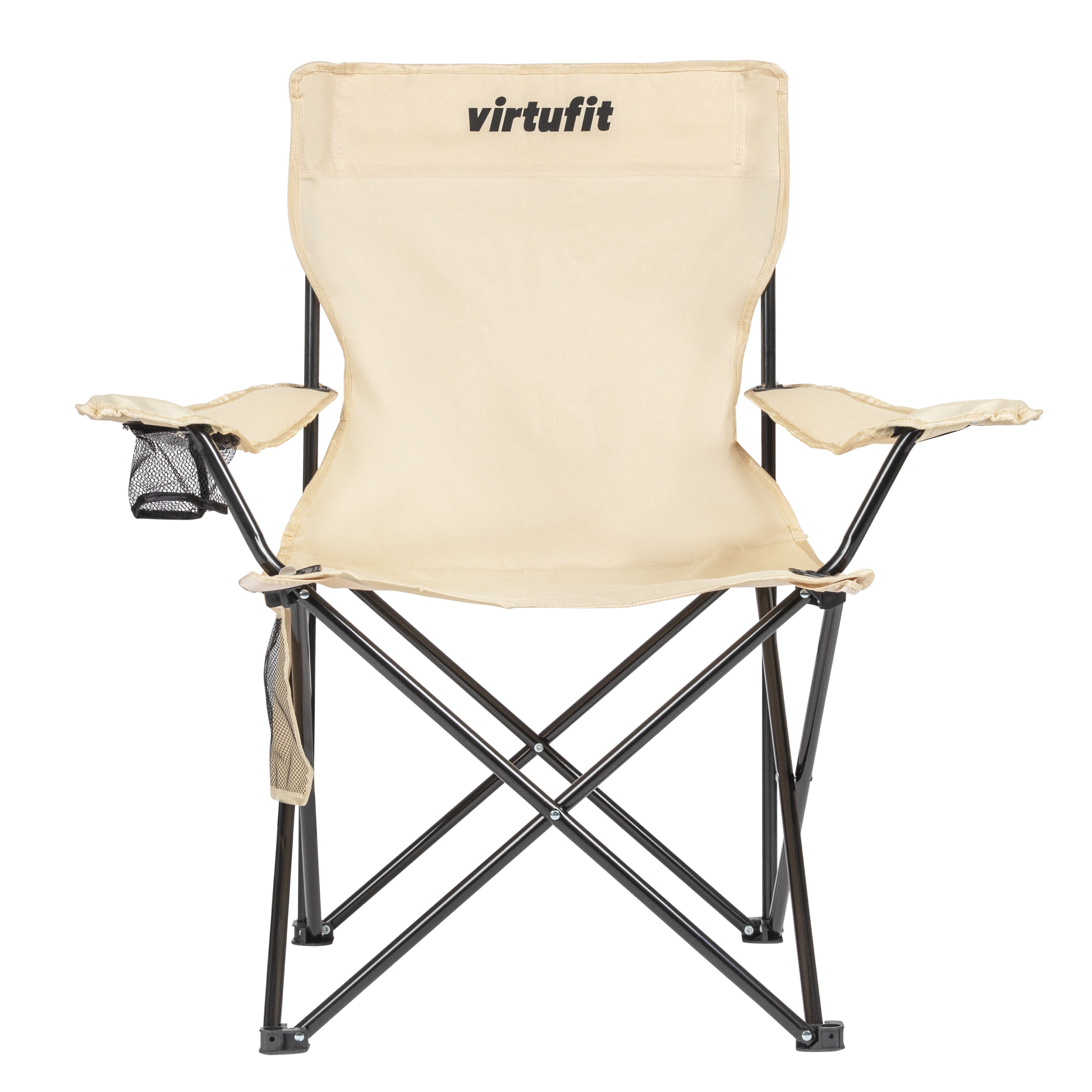 VirtuFit Foldable Camping Chair - Chaise de plage - Beige