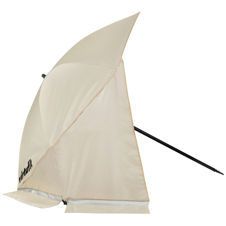 VirtuFit Parasol de plage - Windbreak - 180 cm - Beige