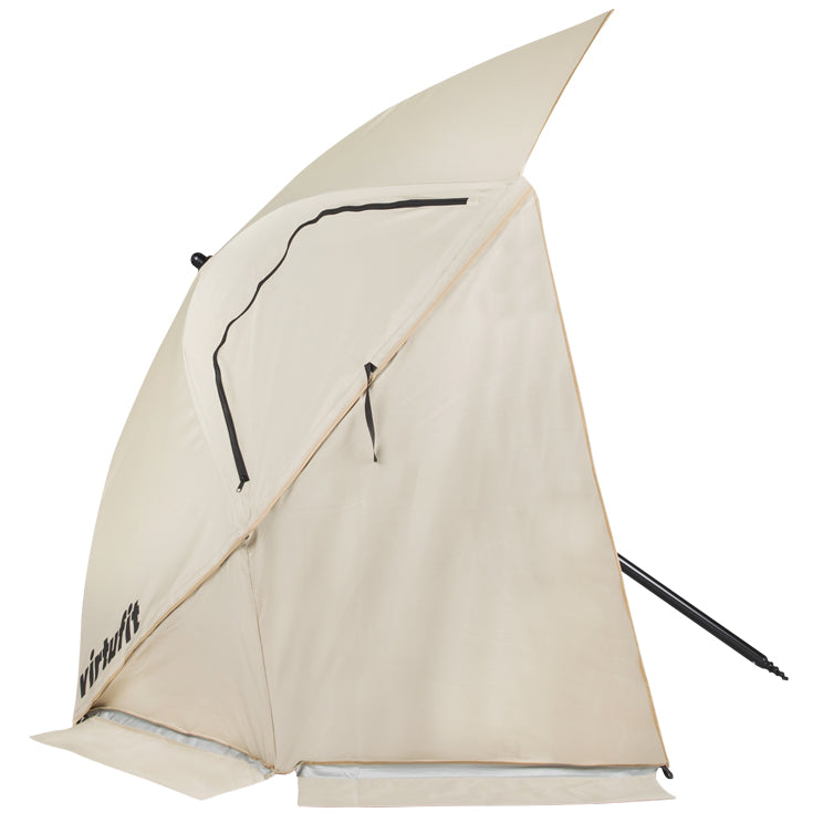 VirtuFit Strandparasol Premium - Windscherm - 225 cm - Beige - Tweedekans