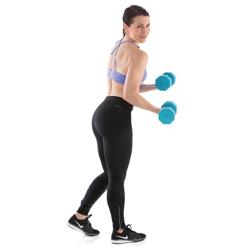 Gymstick Active Vinyl Dumbbell Set - Blauw - 2 x 1 kg