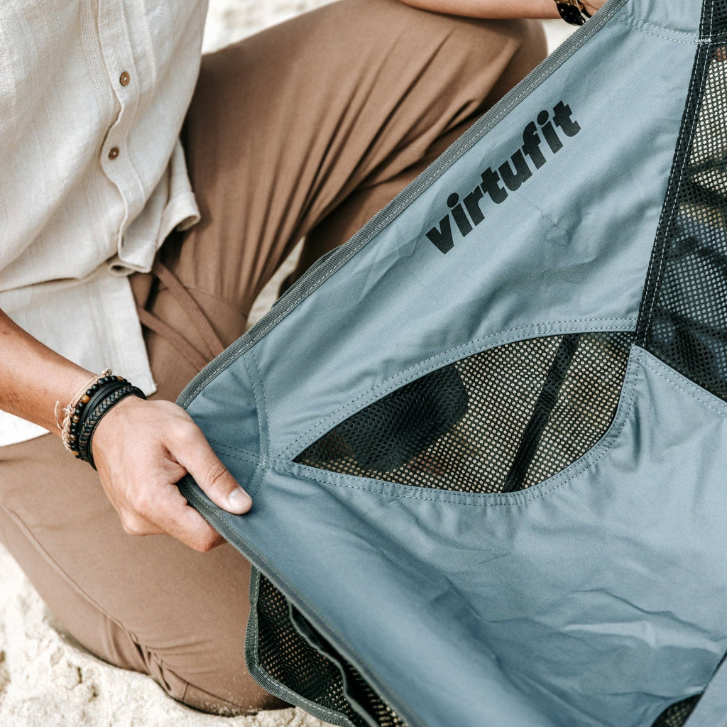 VirtuFit Camping Chair Compact - Chaise de plage - Noir