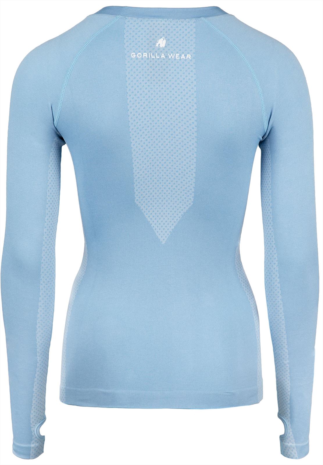 Gorilla Wear Selah Seamless Long Sleeve - Lichtblauw