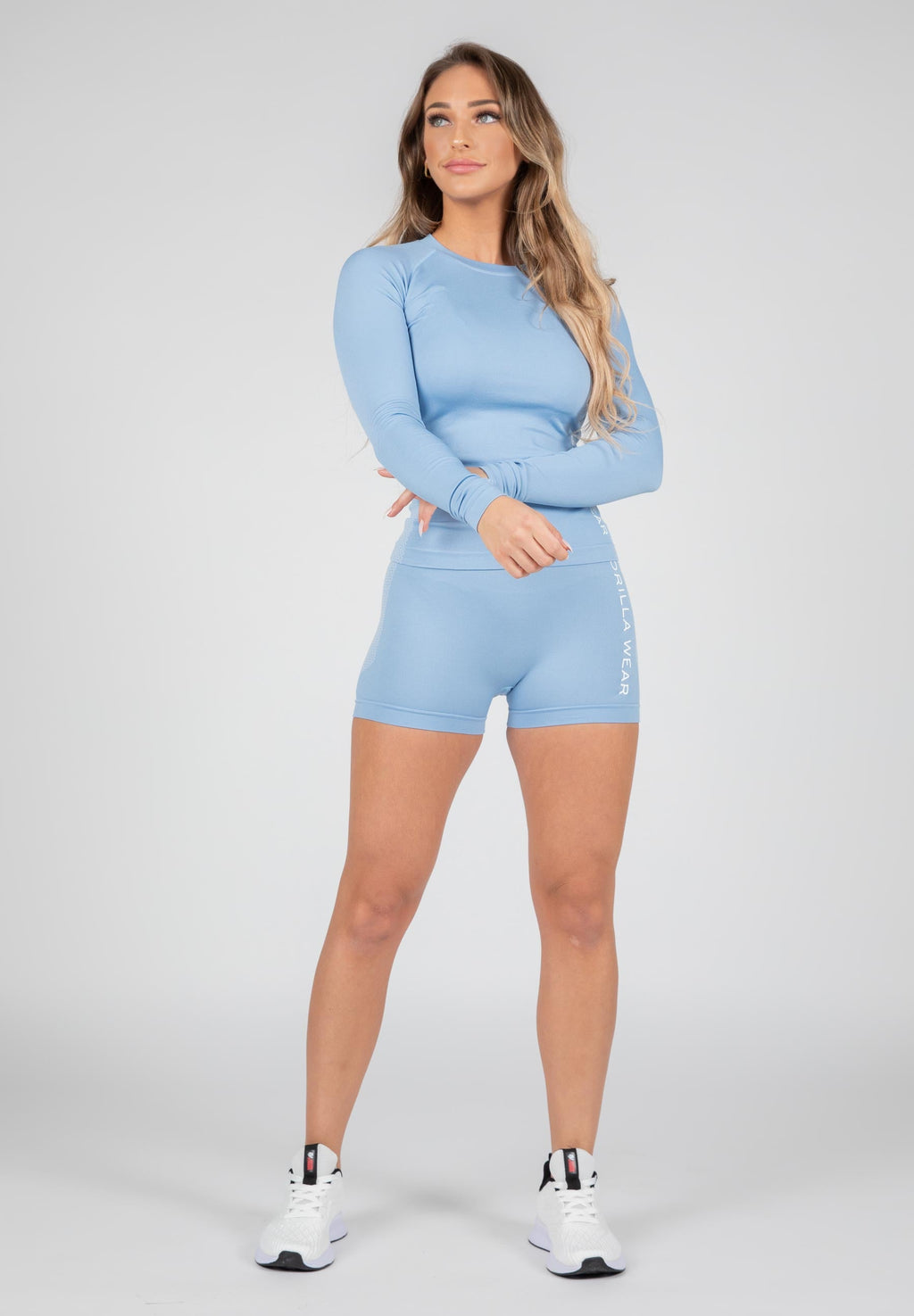 Gorilla Wear Selah Seamless Shorts - Lichtblauw