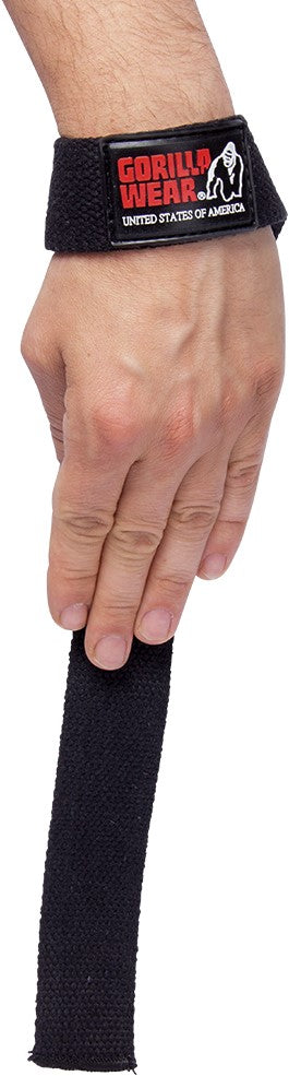 Gorilla Wear Non-Padded Lifting Straps - Noir