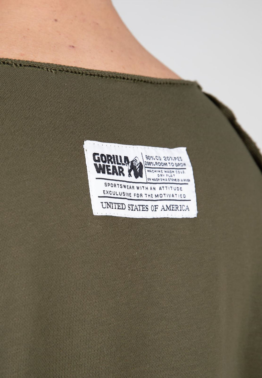 Gorilla Wear Classic Work Out Top - Vert Armée