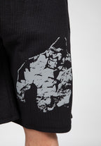 Gorilla Wear Buffalo Old School Workout Shorts - Noir/Gris