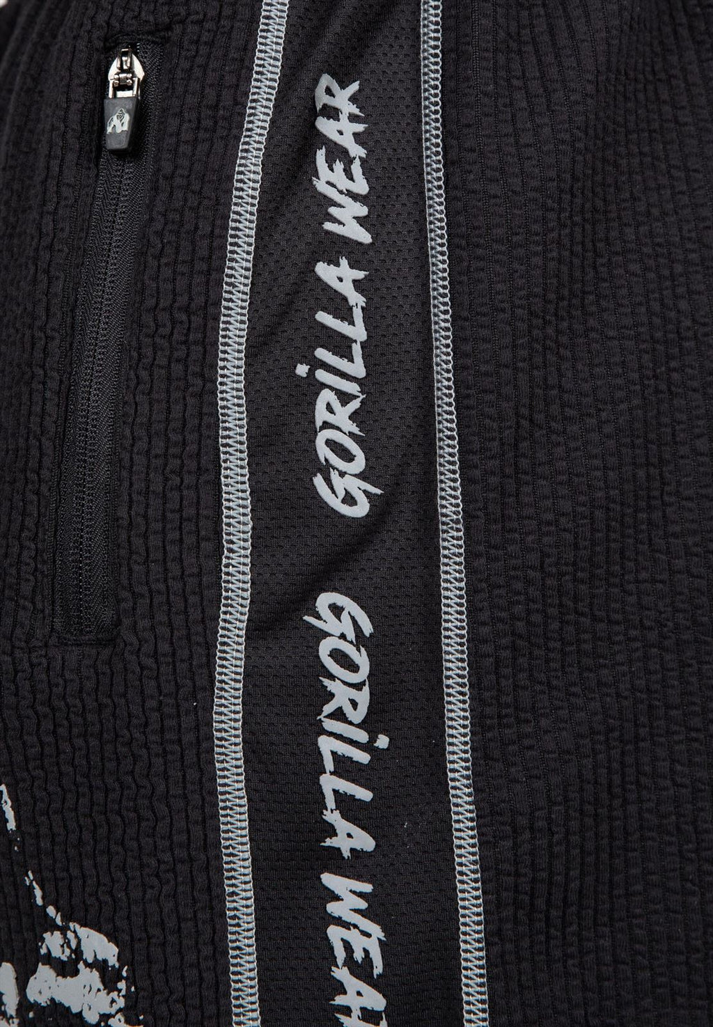 Gorilla Wear Buffalo Old School Workout Shorts - Noir/Gris