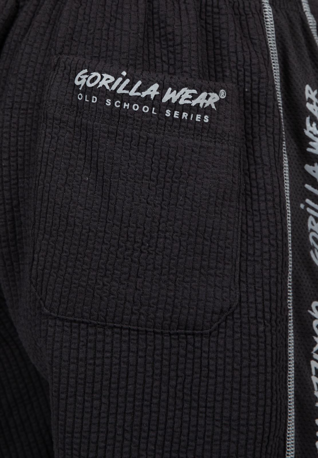 Gorilla Wear Buffalo Old School Workout Shorts - Noir/Gris