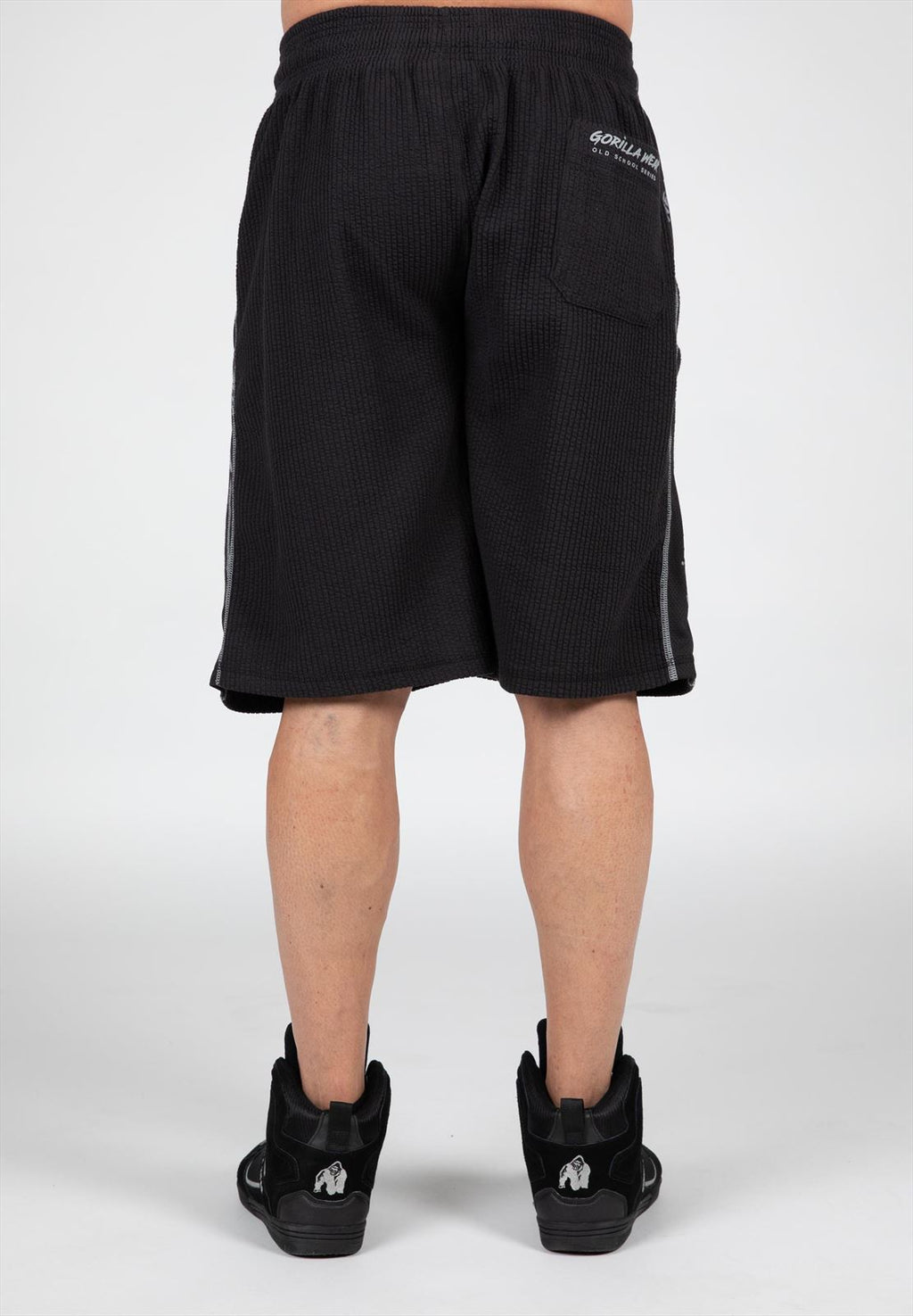Gorilla Wear Buffalo Old School Workout Shorts - Noir/Gris