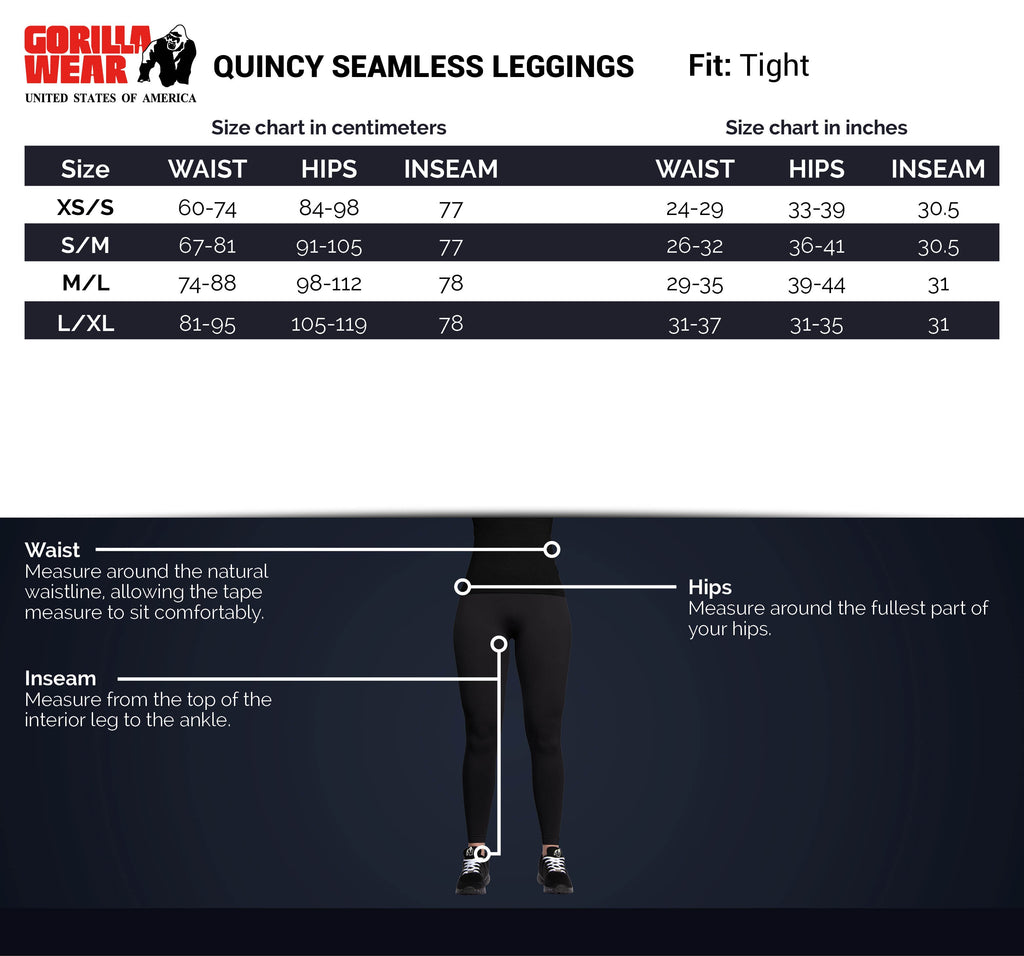 Gorilla Wear Quincy Seamless Legging - Grijs