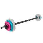 VirtuFit Aerobic Pump Set Pro Rubber - 20 kg - Gekleurd