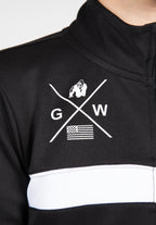 Gorilla Wear Vernon Kids Trainingsjas - Track Jacket - Zwart