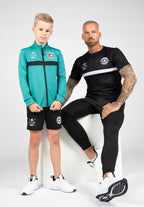 Gorilla Wear Vernon Kids Trainingsjas - Track Jacket - Groen/Blauw