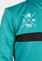 Gorilla Wear Vernon Kids Trainingsjas - Track Jacket - Groen/Blauw