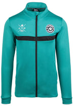 Gorilla Wear Vernon Kids Trainingsjas - Track Jacket - Groen/Blauw