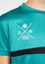 Gorilla Wear Vernon Kids T-shirt - Groen/Blauw