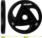 VirtuFit Support de stockage de plaques de poids + plaque de poids en caoutchouc - 150 kg